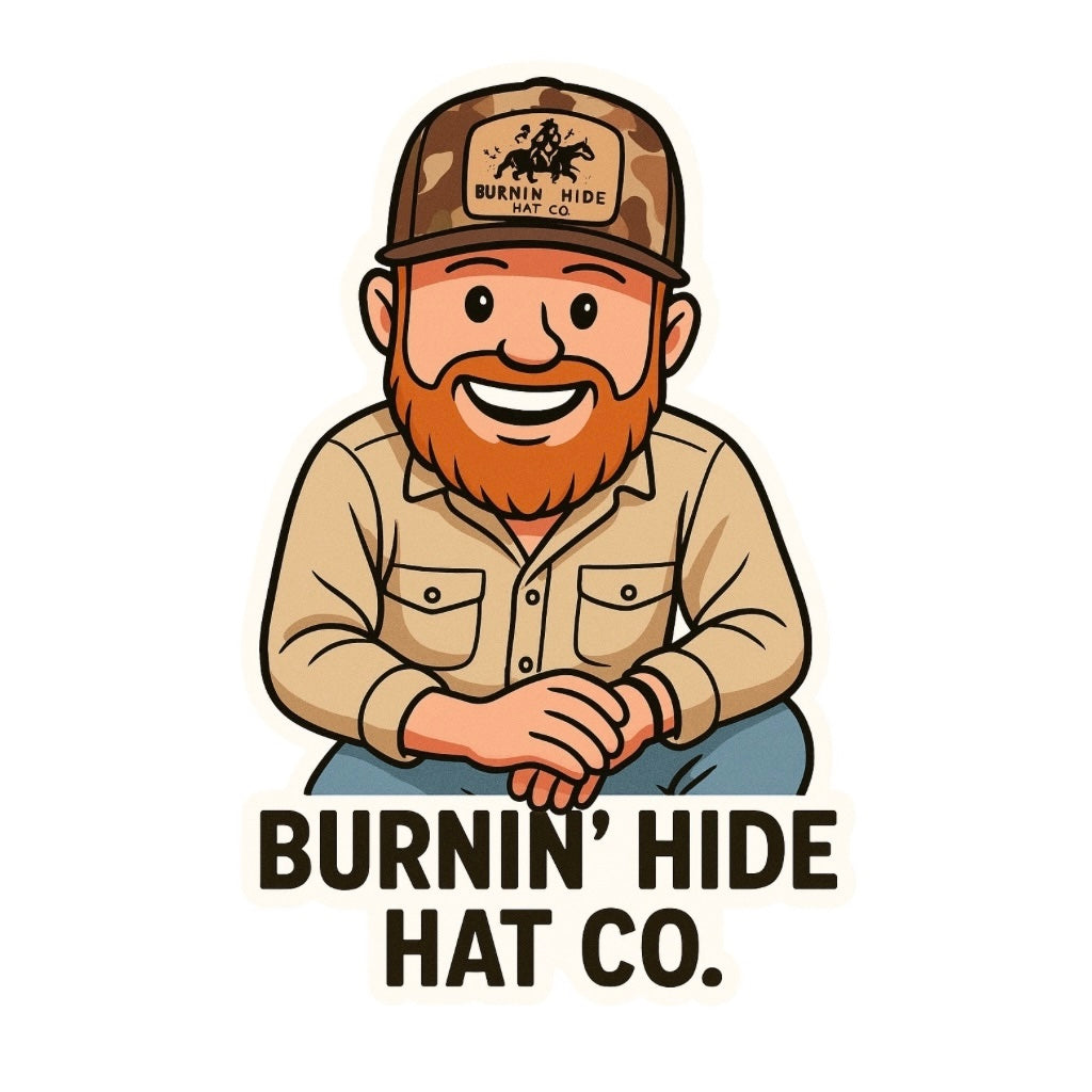 Mr. Burnin' Hide Sticker